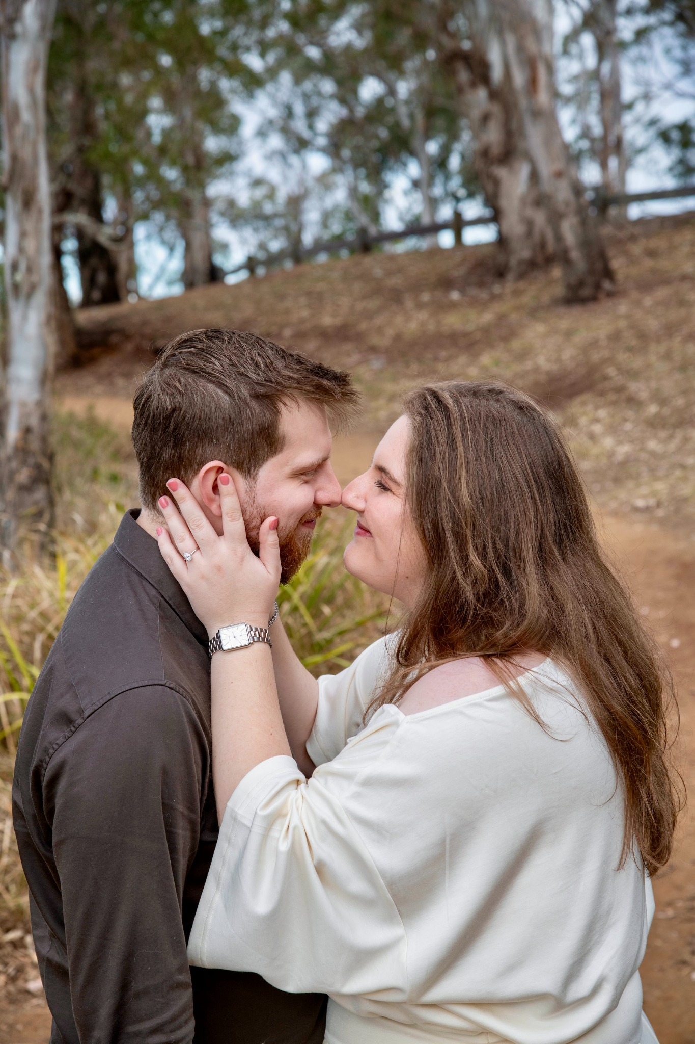 Connor & Caley together among the trees